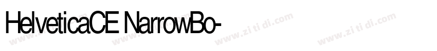HelveticaCE NarrowBo字体转换